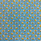 FS884 Bees Polycotton | Fabric | Animal, Bees, Children, Fabric, fashion fabric, Fox, Kid, Kids, making, Poly, Poly Cotton, Sale, sewing, Skirt, White | Fabric Styles