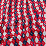 FS686 Christmas Festive Mount Checks Cotton Fabric Red | Fabric | blue, celebration, Checks, Christmas, Christmas Tree, Cotton, drape, Dream, Fabric, fashion fabric, Festive, House, Light blue, making, Red, Sale, sewing, Ski, Skirt, Snow, Snowflake, tree, Xmas | Fabric Styles