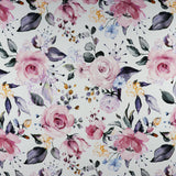 FS999 Botanic Floral | Fabric | Blossom, fabric, floral, FS426, Peony, pink rose, scuba, summer, White | Fabric Styles