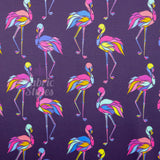 FS1000 Flamingo Scuba Stretch Knit Fabric Purple | Fabric | childrens, Conversational, fabric, flamingo, kids, purple, scuba | Fabric Styles