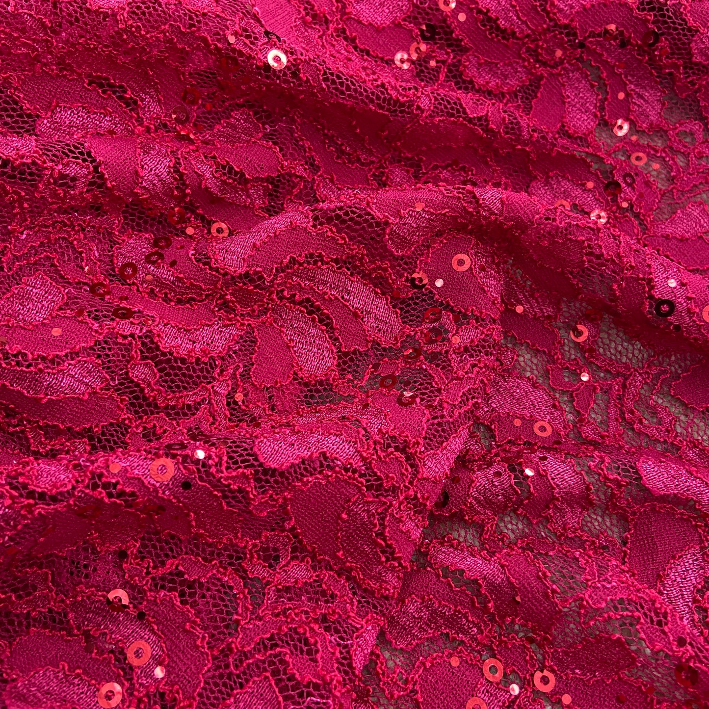 FS508_1 Floral Sequins Lace | Fabric | drape, Fabric, fashion fabric, Lace, New, Plain, Sequins, sewing, Stretchy, textured | Fabric Styles