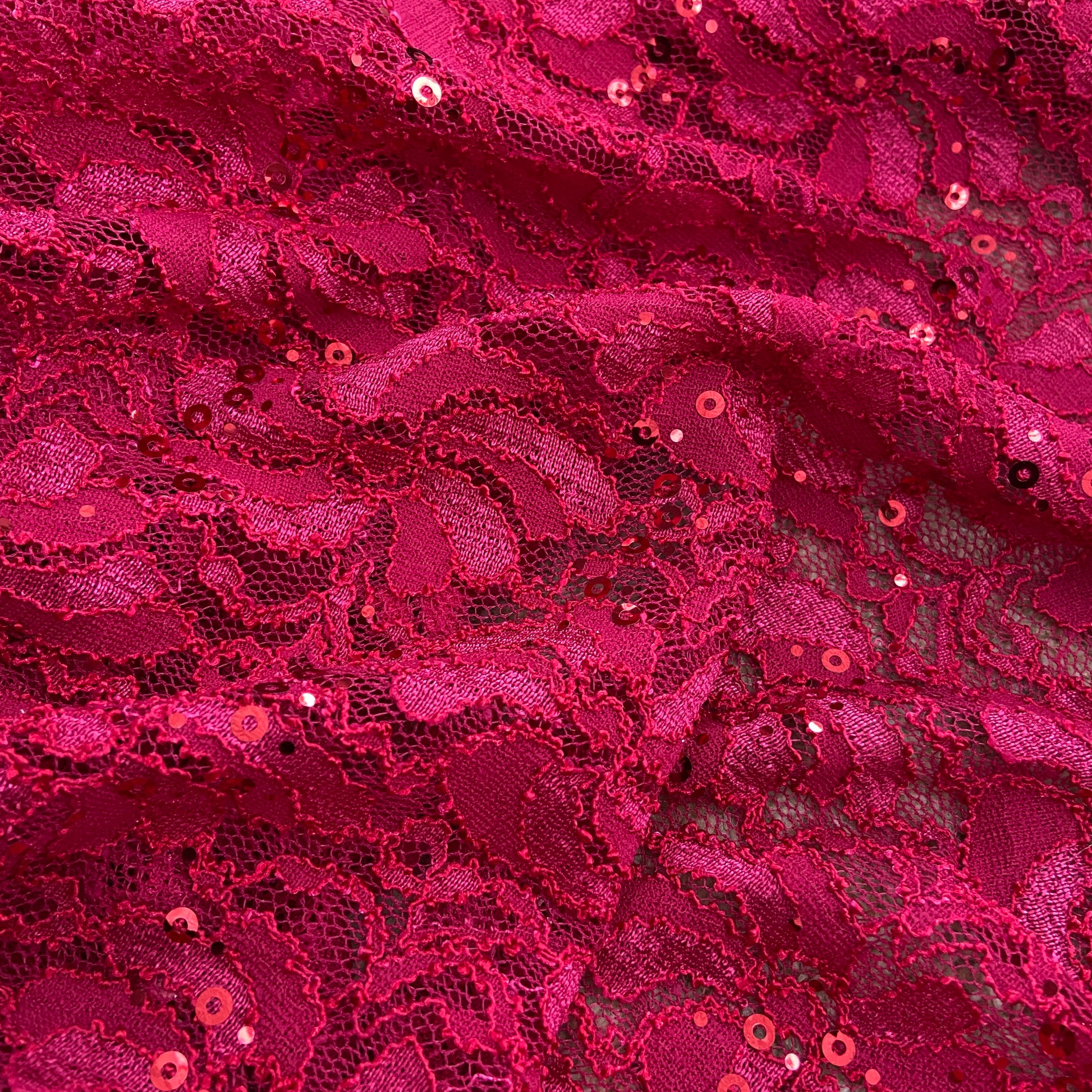 FS508_1 Floral Sequins Lace | Fabric | drape, Fabric, fashion fabric, Lace, New, Plain, Sequins, sewing, Stretchy, textured | Fabric Styles