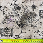 FS982_4 Lord The Of The Rings Middle Earth Map - Cotton | Fabric | Book, Brand, Branded, Characters, Children, comics, Cotton, Fabric, fashion fabric, Limited, Logo, Lord, Lord of the Rings, making, Movie, Ring, Rings | Fabric Styles