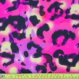 FS1133 Pink Leopard Spandex Stretch Fabric | Fabric | animal, Fabric, Leopard, Neon, pink, purple, spandex, yellow | Fabric Styles
