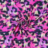 FS1133 Pink Leopard Spandex Stretch Fabric | Fabric | animal, Fabric, Leopard, Neon, pink, purple, spandex, yellow | Fabric Styles