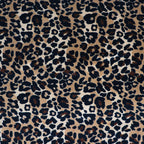 FS1129 Brown Mix Leopard Spots Velvet Stretch Knit Fabric | Fabric | Animal, brown, fabric, Leopard, Velour, Velvet | Fabric Styles