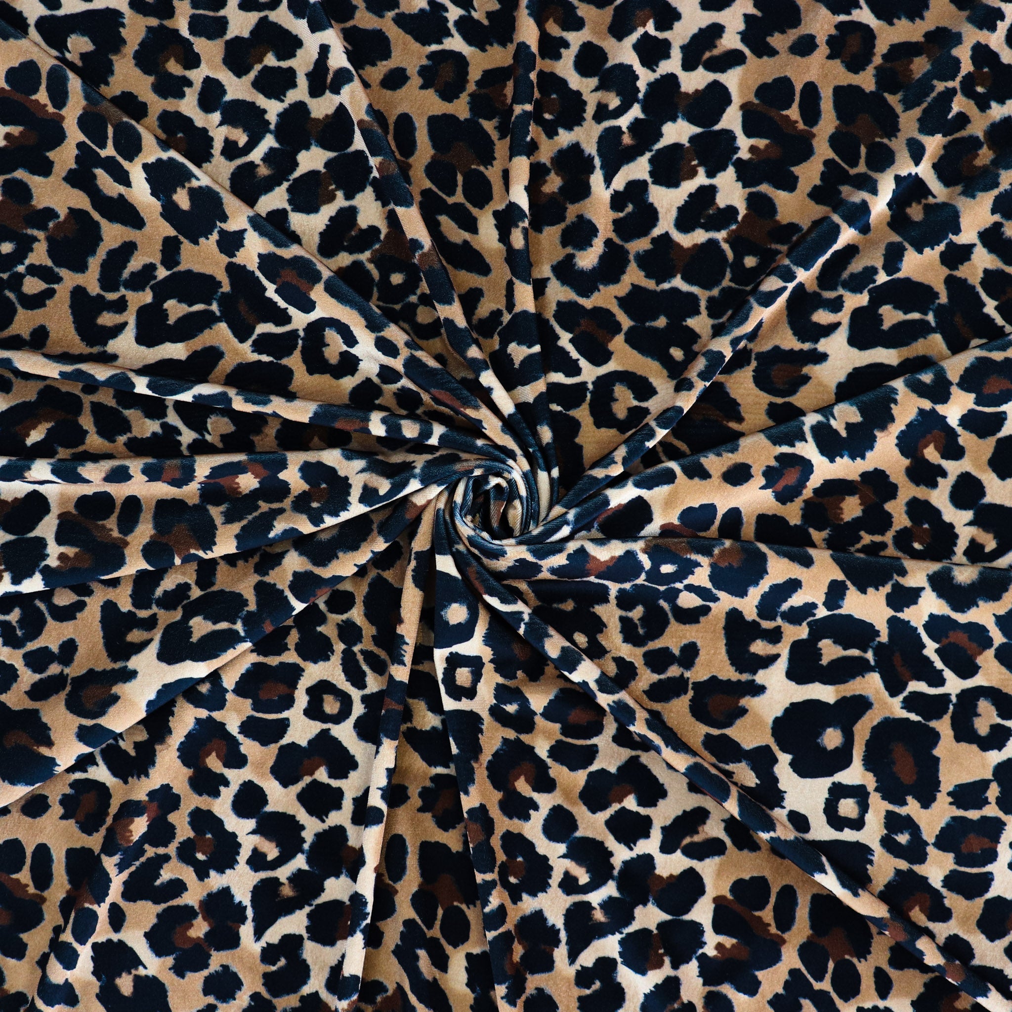 FS1129 Brown Mix Leopard Spots Velvet Stretch Knit Fabric | Fabric | Animal, brown, fabric, Leopard, Velour, Velvet | Fabric Styles