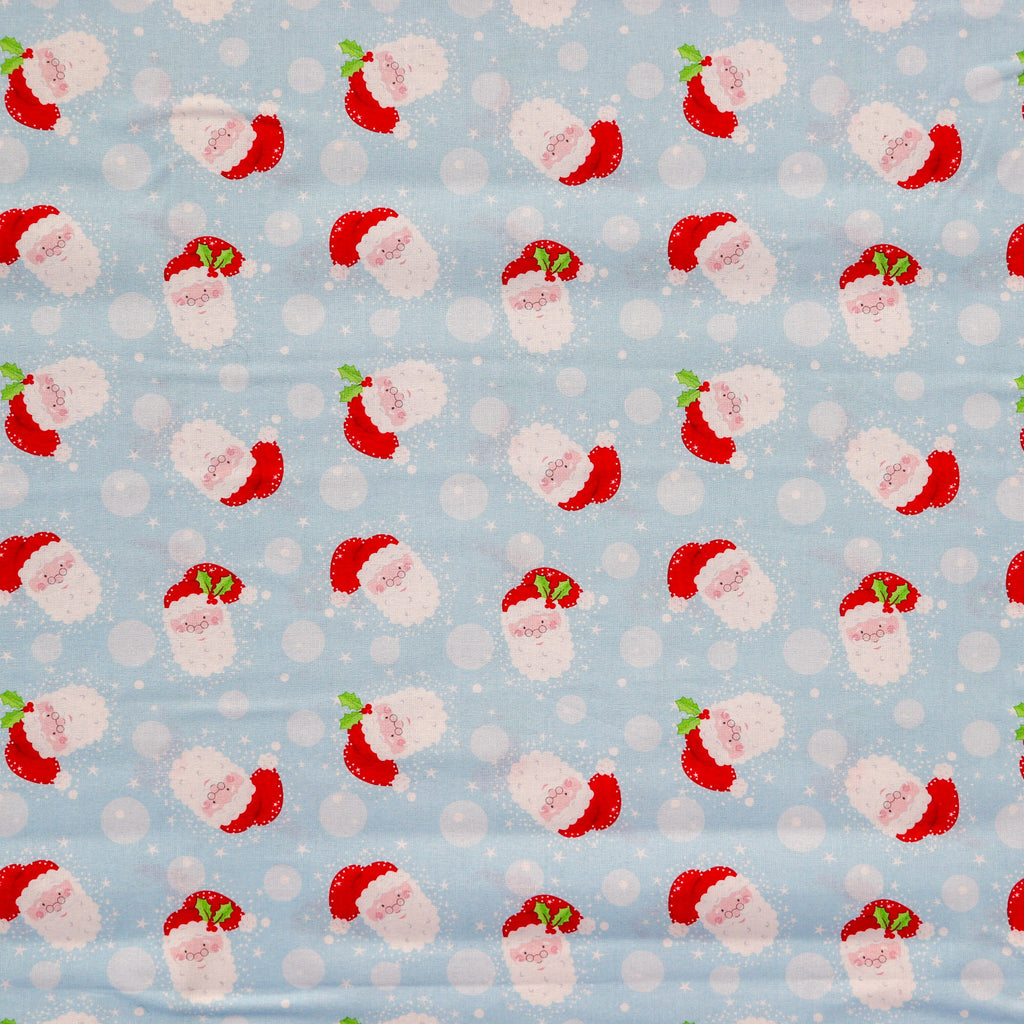 FS1160 Christmas Santa Snowglobes Cotton Fabric Blue | Fabric | 100% Cotton, Christmas, Cotton, drape, Fabric, face, fashion fabric, Hat, making, Reindeer, sewing, Sledge, sleigh, Snake, Snow, Snowflake, snowflakes, Snowing, Snowman, Snowmen, Stars, xmas | Fabric Styles