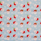 FS1160 Christmas Santa Snowglobes Cotton Fabric Blue | Fabric | 100% Cotton, Christmas, Cotton, drape, Fabric, face, fashion fabric, Hat, making, Reindeer, sewing, Sledge, sleigh, Snake, Snow, Snowflake, snowflakes, Snowing, Snowman, Snowmen, Stars, xmas | Fabric Styles