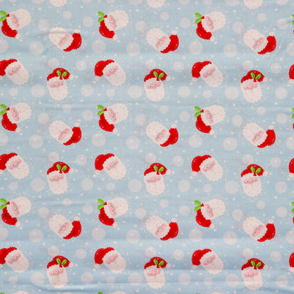 FS1160 Christmas Santa Snowglobes Cotton Fabric Blue | Fabric | 100% Cotton, Christmas, Cotton, drape, Fabric, face, fashion fabric, Hat, making, Reindeer, sewing, Sledge, sleigh, Snake, Snow, Snowflake, snowflakes, Snowing, Snowman, Snowmen, Stars, xmas | Fabric Styles