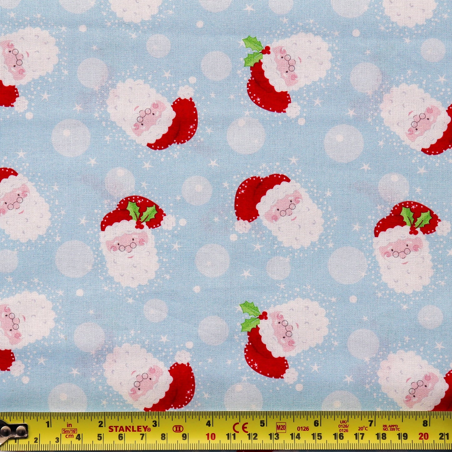 FS1160 Christmas Santa Snowglobes Cotton Fabric Blue | Fabric | 100% Cotton, Christmas, Cotton, drape, Fabric, face, fashion fabric, Hat, making, Reindeer, sewing, Sledge, sleigh, Snake, Snow, Snowflake, snowflakes, Snowing, Snowman, Snowmen, Stars, xmas | Fabric Styles