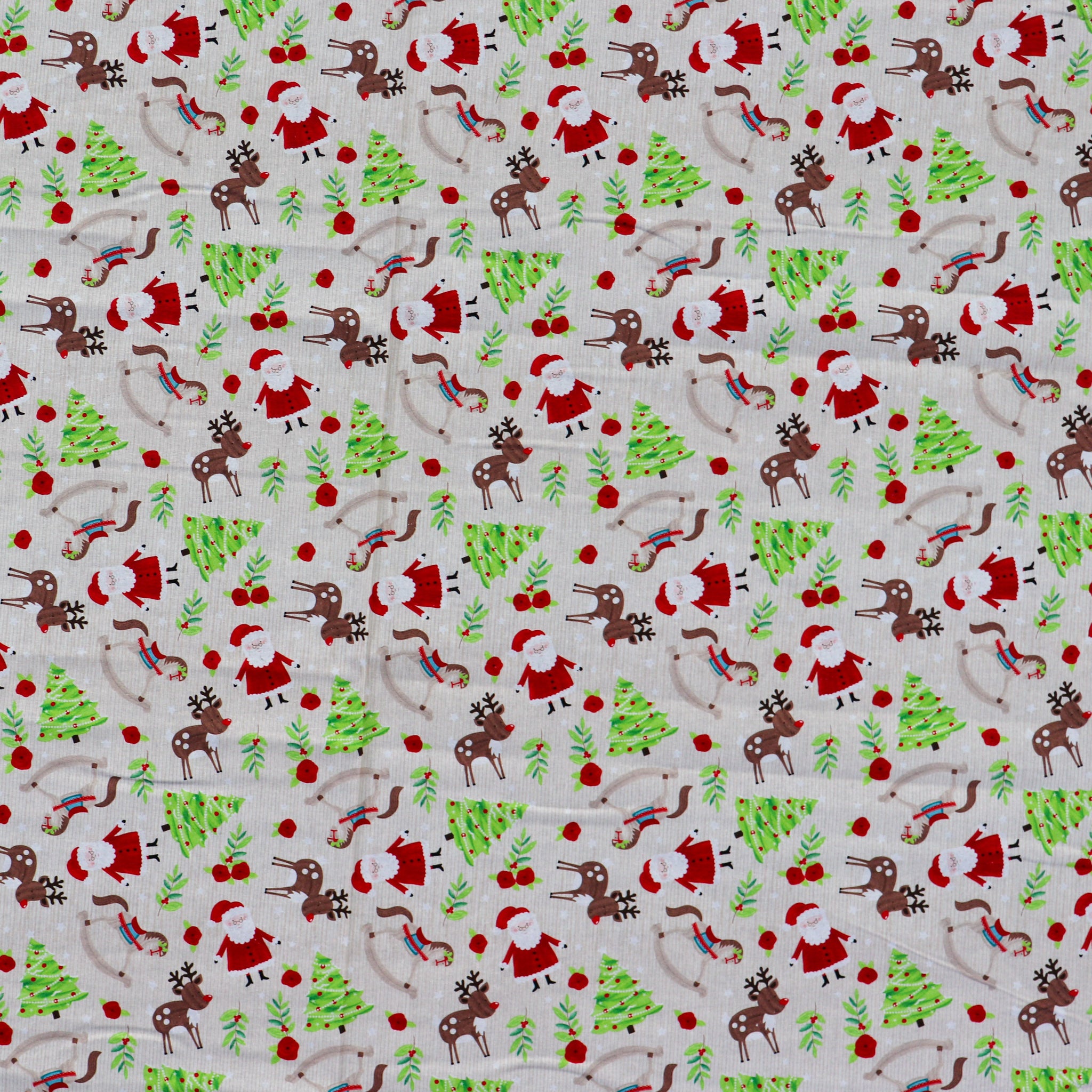 FS1161 Christmas Santa Snowglobes Friends Cotton Fabric Brown | Fabric | 100% Cotton, Christmas, Cotton, drape, Fabric, face, fashion fabric, Hat, making, Reindeer, sewing, Sledge, sleigh, Snake, Snow, Snowflake, snowflakes, Snowing, Snowman, Snowmen, Stars, xmas | Fabric Styles