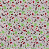 FS1161 Christmas Santa Snowglobes Friends Cotton Fabric Brown | Fabric | 100% Cotton, Christmas, Cotton, drape, Fabric, face, fashion fabric, Hat, making, Reindeer, sewing, Sledge, sleigh, Snake, Snow, Snowflake, snowflakes, Snowing, Snowman, Snowmen, Stars, xmas | Fabric Styles