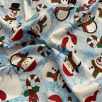 Snow Storm Christmas Fabric