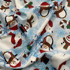 Snow Storm Christmas Fabric