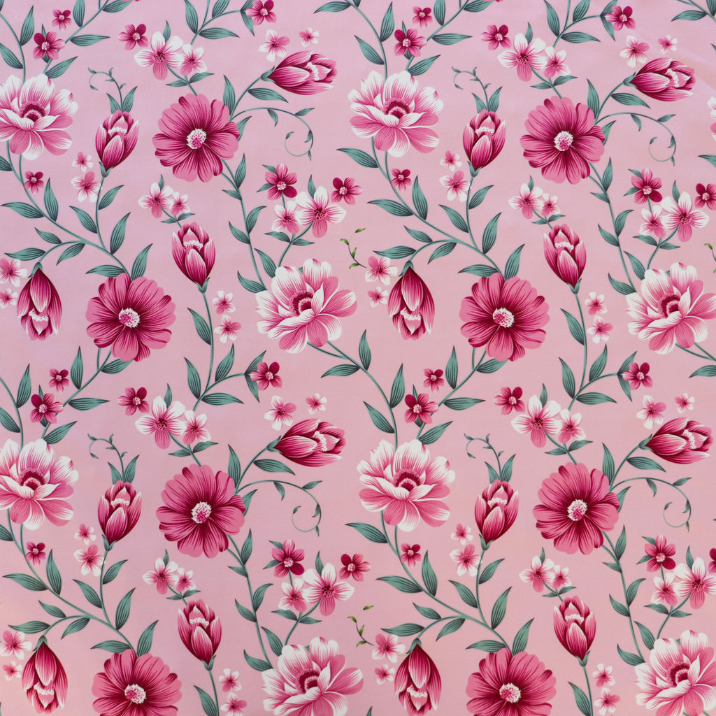 Floral stretch knit online fabric