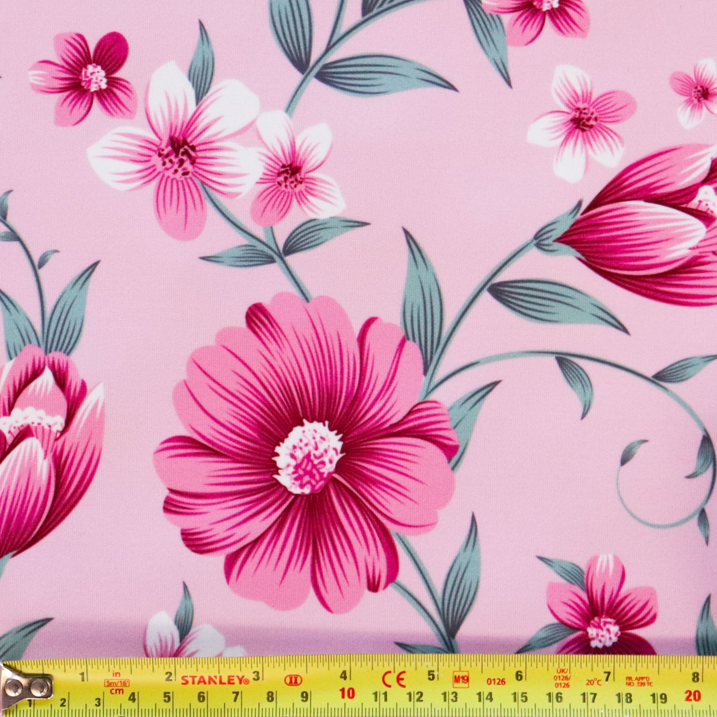 FS1178 Pretty Pink Floral Print Scuba Stretch Knit Fabric | Fabric | fabric, floral, Flowers, New, pink, scuba, Small Flowers | Fabric Styles