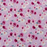 FS1182 Floral Garden Print Scuba Stretch Knit Fabric Lilac | Fabric | fabric, floral, mint, New, scuba | Fabric Styles