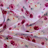 FS1182 Floral Garden Print Scuba Stretch Knit Fabric Lilac | Fabric | fabric, floral, mint, New, scuba | Fabric Styles