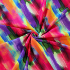 FS1176 Spraylite Tie Dye Print Scuba Stretch Knit Fabric | Fabric | Colourful, drape, Fabric, fashion fabric, New, Nude, paint, paint strokes, Scuba, sewing, Stretchy, tie dye | Fabric Styles