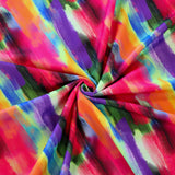 FS1176 Spraylite Tie Dye Print Scuba Stretch Knit Fabric | Fabric | Colourful, drape, Fabric, fashion fabric, New, Nude, paint, paint strokes, Scuba, sewing, Stretchy, tie dye | Fabric Styles