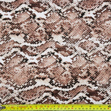 FS1185 Brown Natural Snake Skin Print Scuba Stretch Knit Fabric | Fabric | Animal, fabric, Natural, New, scuba, Skin, snake, Snake Skin, Snakeskin | Fabric Styles