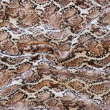 FS1185 Brown Natural Snake Skin Print Scuba Stretch Knit Fabric | Fabric | Animal, fabric, Natural, New, scuba, Skin, snake, Snake Skin, Snakeskin | Fabric Styles