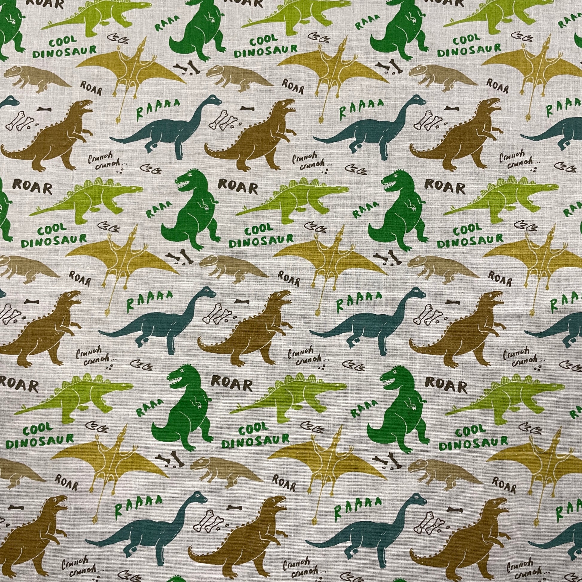 FS857 Cool Dinosaur | Fabric | Animal, Children, Colourful, Cool, Dinosaur, drape, Fabric, fashion fabric, Hearts, Kid, Kids, making, Poly, Poly Cotton, Rose, sewing, Skirt, White | Fabric Styles