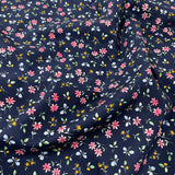 FS854_2 Navy Small Floral Cotton Poplin | Fabric | Button, Buttons, Cotton, Cotton Poplin, drape, Fabric, fashion fabric, Floral, Flower, Kids, making, Rose, Roses, Sale, sewing, Skirt, Woven | Fabric Styles