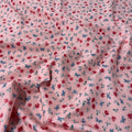 FS854_3 Pink Small Floral Cotton Poplin | Fabric | Button, Buttons, Cotton, Cotton Poplin, drape, Fabric, fashion fabric, Floral, Flower, Kids, making, Rose, Roses, sale, sewing, Skirt, Woven | Fabric Styles