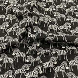 FS866 Safari Central Zebra Cotton Fabric Black | Fabric | Animal, Cotton, drape, Fabric, fashion fabric, making, Safari, Sale, sewing, Skirt, Woven, Zebra | Fabric Styles