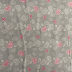 FS862 Vine Flower Grey | Fabric | Cotton, drape, Fabric, fashion fabric, Floral, Flower, making, Rose, Roses, sALE, sewing, Skirt, Woven | Fabric Styles