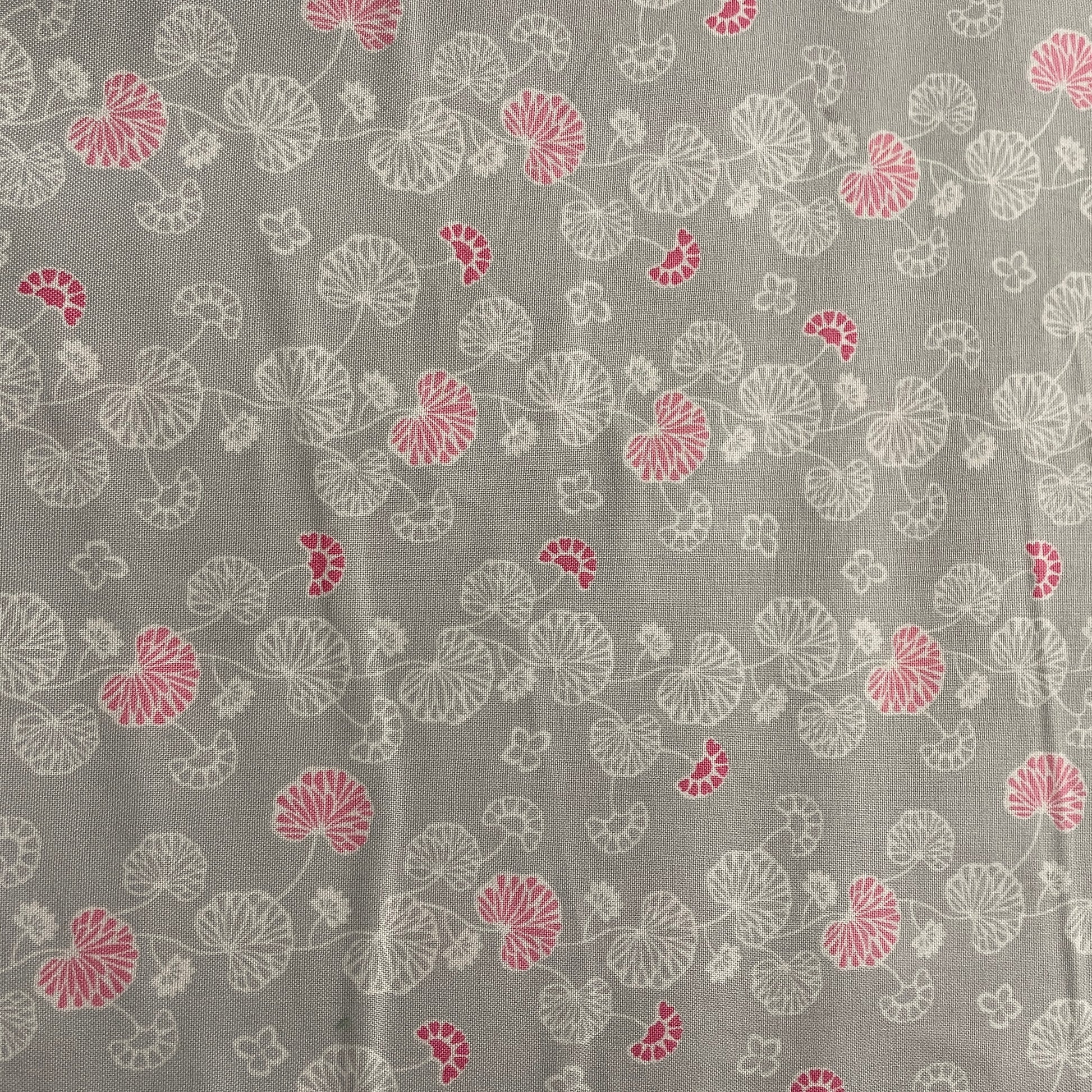 FS862 Vine Flower Grey | Fabric | Cotton, drape, Fabric, fashion fabric, Floral, Flower, making, Rose, Roses, sALE, sewing, Skirt, Woven | Fabric Styles