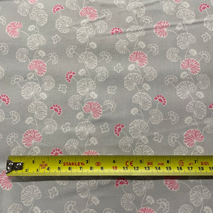 FS862 Vine Flower Grey | Fabric | Cotton, drape, Fabric, fashion fabric, Floral, Flower, making, Rose, Roses, sALE, sewing, Skirt, Woven | Fabric Styles