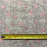 FS862 Vine Flower Grey | Fabric | Cotton, drape, Fabric, fashion fabric, Floral, Flower, making, Rose, Roses, sALE, sewing, Skirt, Woven | Fabric Styles