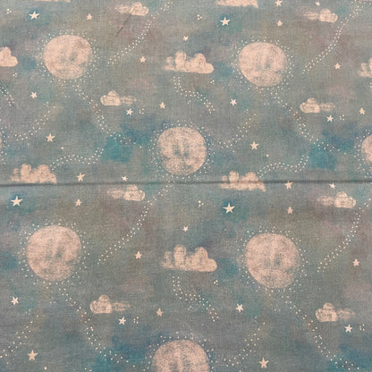FS868 Adventures in the Sky Floating Cotton Fabric Blue | Fabric | Clouds, Cotton, drape, Fabric, fashion fabric, Kids, making, Safari, sewing, Skirt, Woven | Fabric Styles
