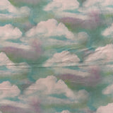 FS870 Meadow Clouds Cotton Fabric Blue | Fabric | Clouds, Cotton, drape, Fabric, fashion fabric, Kids, making, Safari, sewing, Skirt, Woven | Fabric Styles