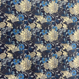 FS865 Floral Cotton Fabric Blue | Fabric | Cotton, drape, Fabric, fashion fabric, Floral, Flower, making, Rose, Roses, Sale, sewing, Skirt, Woven | Fabric Styles