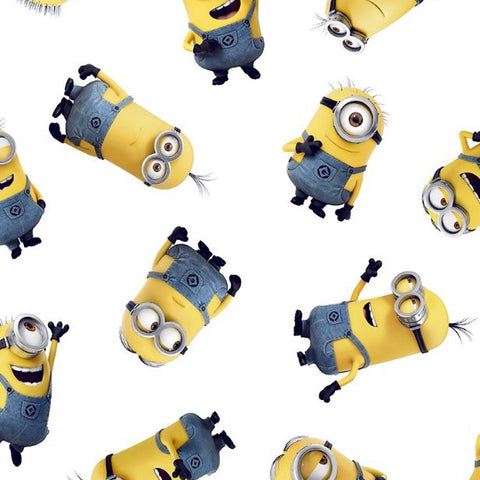 FS893_1 Minions Gang Despicable Me Cotton | Fabric | Baby, Brand, Branded, Candy Floss, Children, comic, comics, Cotton, Despicable Me, Fabric, fashion fabric, Kids, Light blue, Limited, logo, Minion, Minions, Yellow | Fabric Styles