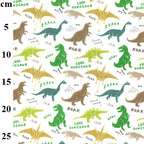 FS857 Cool Dinosaur | Fabric | Animal, Children, Colourful, Cool, Dinosaur, drape, Fabric, fashion fabric, Hearts, Kid, Kids, making, Poly, Poly Cotton, Rose, sewing, Skirt, White | Fabric Styles