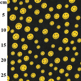 FS856_1 Smiley Emoji | Fabric | Children, Colourful, drape, Emoji, Emotion, Fabric, fashion fabric, Hearts, Kid, Kids, making, Navy, Poly, Poly Cotton, sale, sewing, Skirt, Smiley, White | Fabric Styles