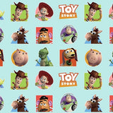 FS764_1 Toy Story Patches | Fabric | blue, Brand, Branded, Buzz, Buzz lighter, Children, Cotton, Disney, drape, Fabric, fashion fabric, Kids, Light blue, making, olaf, Pink, sewing, Skirt, Toy Story, Woody | Fabric Styles