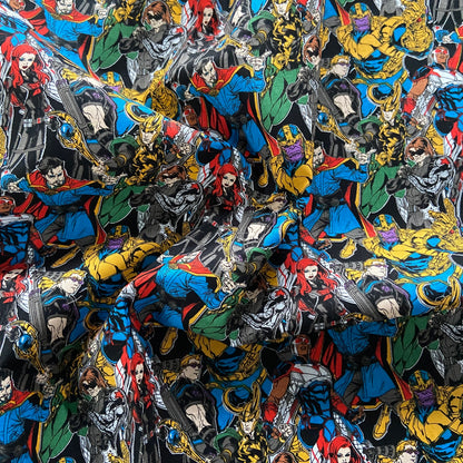 FS641_3 Marvel Comics Villain | Fabric | Black, Black Widow, Blue, Brand, Branded, Children, comic, comics, Cotton, Fabric, fashion fabric, Flash, hero, Hulk, invincible, Iron, Iron Man, Kids, Light blue, logo, making, man, Marvel, Marvel Comics, Navy, Spider, Spider Man, Spiderman, super, superhero, The incredible hulk, the invincible, Thor, Villain, Widow | Fabric Styles