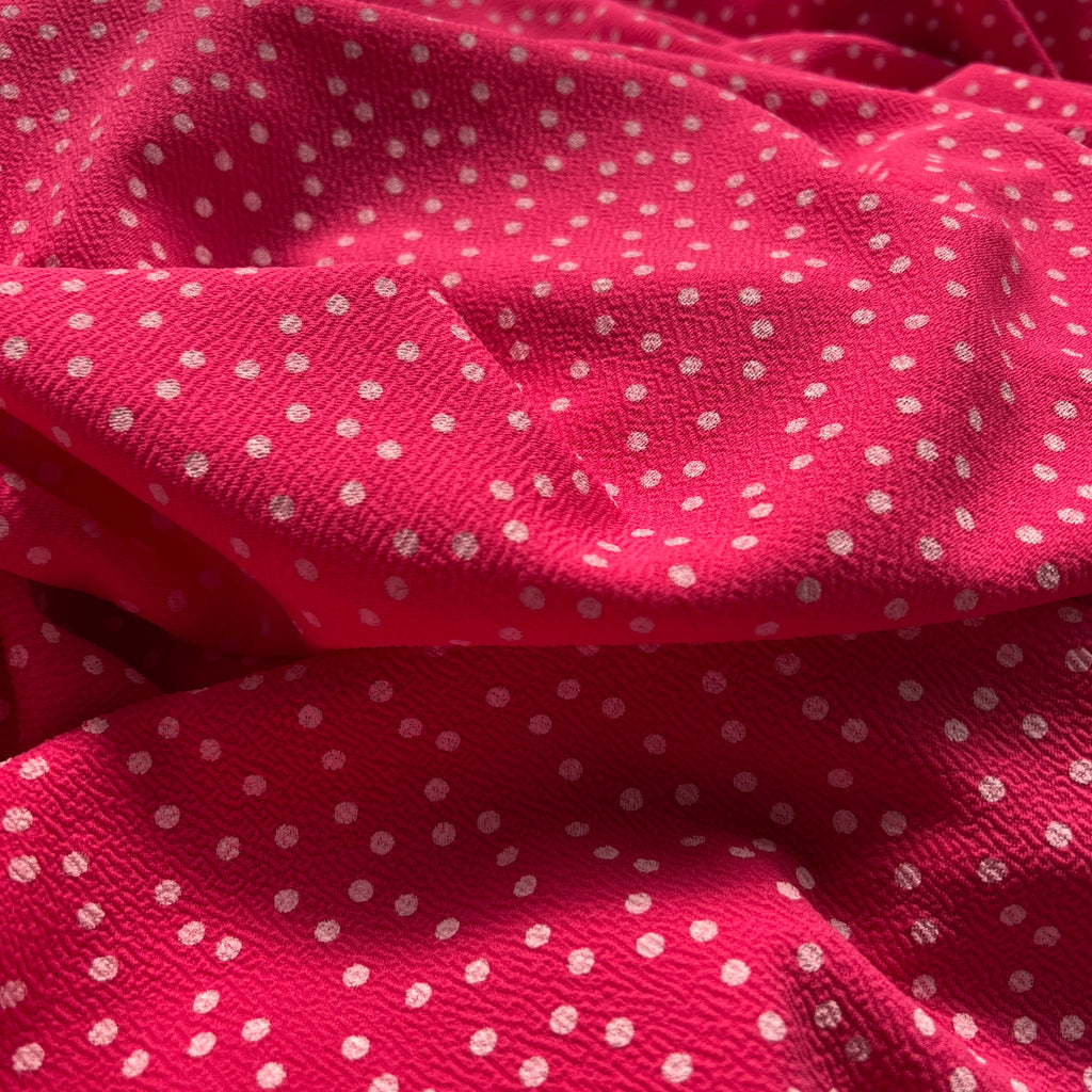 Polka Dots Liverpool Fabric Stretch Lightweight Material