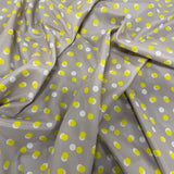 FS855 Spots Satin | Fabric | drape, elastane, Fabric, fashion fabric, Foil, FS580, jersey, making, Pink, Polyester, purple, Rainbow, Sale, Satin, sewing, Shiny, Silver, Skirt, Stretchy, Watercolour | Fabric Styles