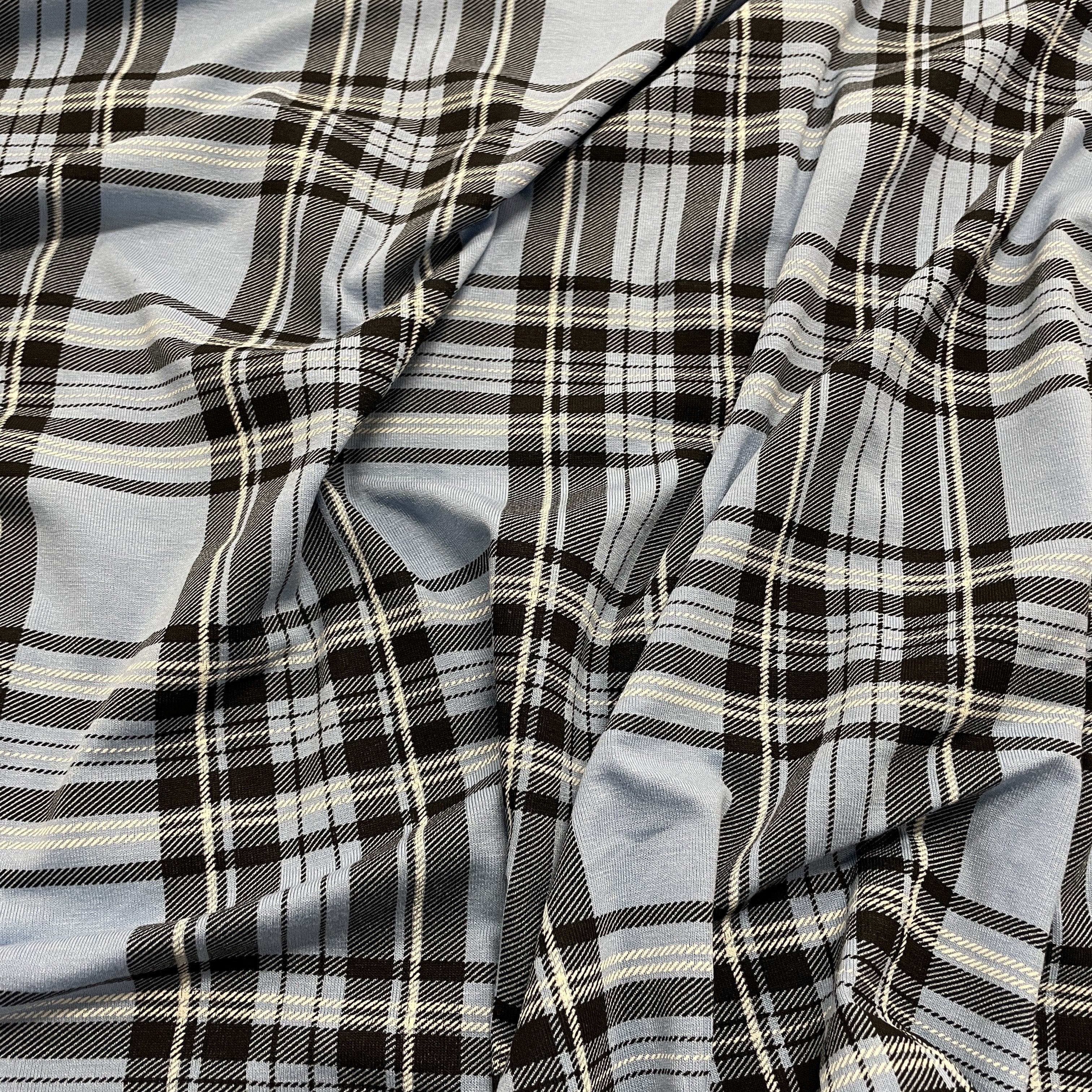 FS793 Tartan Viscose | Fabric | Check, drape, Fabric, fashion fabric, jersey, making, sale, Screen Print, sewing, stretch, Stretchy, Tartan, Viscose | Fabric Styles
