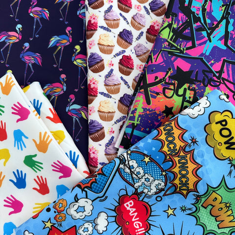 Half Metres kids Scuba Fabric Bundle (5 Pack) | Fabric | bundle, Bundles, fabric, Leopard, new, New Arrivals, scuba | Fabric Styles