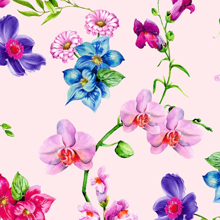 FS409 Pink Floral | Fabric Styles