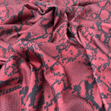 FS647 Snake Skin Stretch Knit Fabric Wine | Fabric | Animal, blue, cobra, drape, elastane, Fabric, fashion fabric, FS645, jersey, Knit, Knitwear, Loungewear, making, Pink, Polyester, purple, SALE, sewing, Skirt, snake, snake skin, Stretchy | Fabric Styles