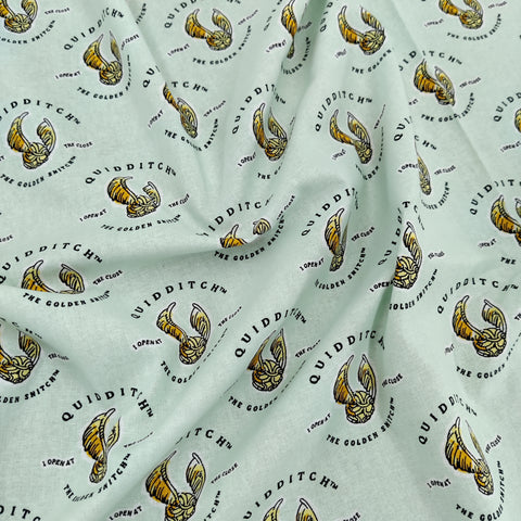 FS635_9 Harry Potter Watercolour Quidditch | Fabric | Children, Cotton, Fabric, FS635, Harry Potter, Mint, Quidditch | Fabric Styles